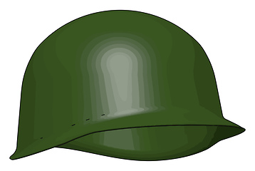 Image showing A battle helmet sketch vector or color illustration