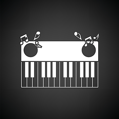 Image showing Piano keyboard icon