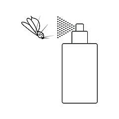 Image showing Icon of mosquito spray