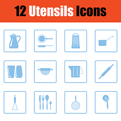 Image showing Utensils icon set