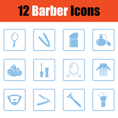 Image showing Barber icon set