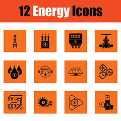 Image showing Energy icon set