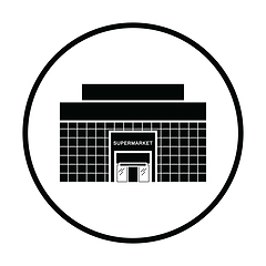 Image showing Supermarket building icon