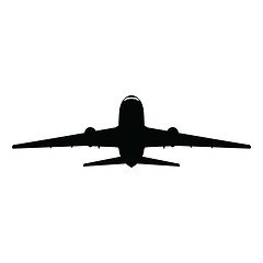 Image showing Airplane silhouette