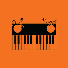 Image showing Piano keyboard icon