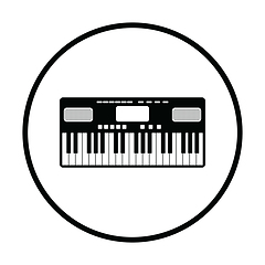 Image showing Music synthesizer icon