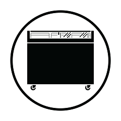 Image showing Supermarket mobile freezer icon