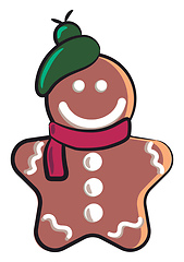 Image showing Colorful Christmas cookie vector or color illustration