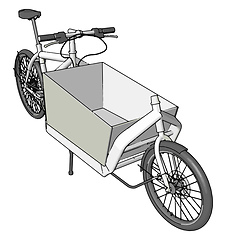 Image showing Unique pattern of bicycle vector or color illustration