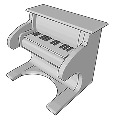 Image showing The white colored toy vector or color illustration