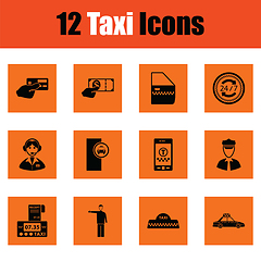 Image showing Set of taxy icons