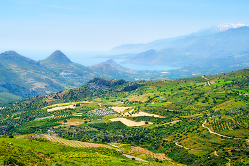 Image showing Aerial view of Crete island in Greece