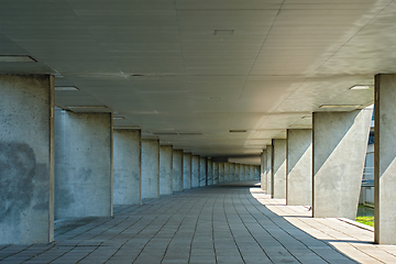 Image showing Ggallery tunnel near Museum Park, Rotterdam, The Netherlands