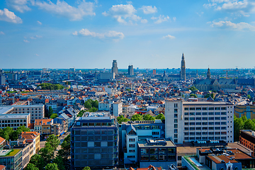 Image showing Aerial view of Antwerp