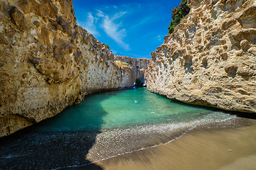 Image showing Papafragas beach in Milos island, Greece