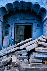 Image showing Blue houses in streets of of Jodhpur