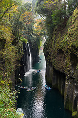 Image showing Takachiho Gorge in autumn