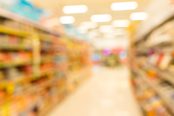 Image showing Blur of supermarket