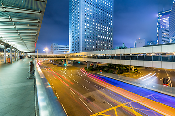 Image showing Hong Kong urban city at night