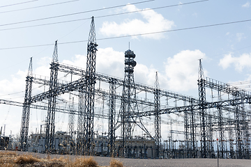 Image showing High voltage electrical towers 