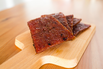 Image showing Sliced of dried pork