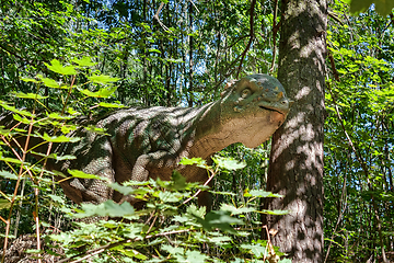 Image showing prehistoric dinosaur in nature