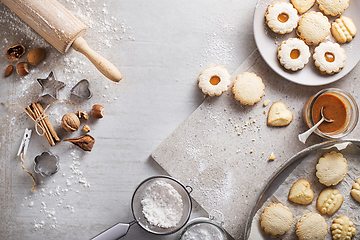 Image showing baking cookies