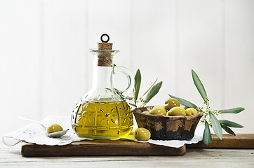 Image showing Olive oil bottle