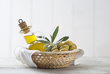 Image showing Olive oil bottle