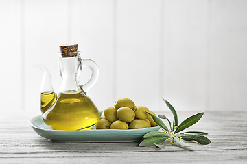 Image showing Olive oil bottle