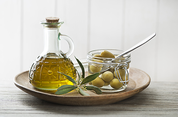 Image showing Olive oil bottle