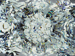 Image showing gemstone structure extreme closeup and kaleidoscope