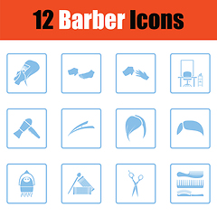 Image showing Barber icon set