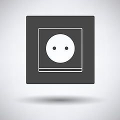 Image showing Europe electrical socket icon