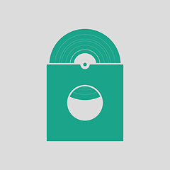 Image showing Vinyl record in envelope icon