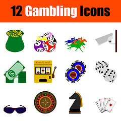 Image showing Gambling icon set