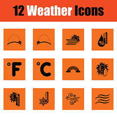 Image showing Set of weather icons