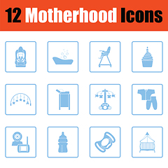 Image showing Motherhood icon set