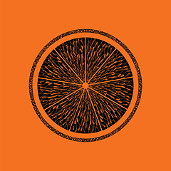 Image showing Icon of Orange