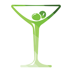 Image showing Cocktail glass icon