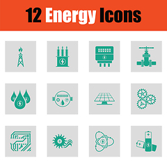 Image showing Energy icon set