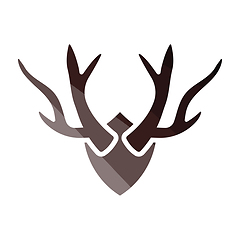 Image showing Deer\'s antlers  icon