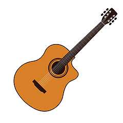 Image showing Acoustic guitar icon