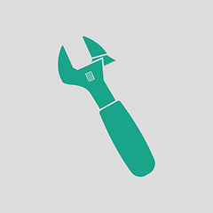 Image showing Adjustable wrench  icon