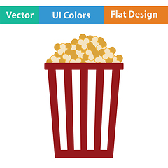 Image showing Cinema popcorn icon