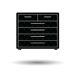 Image showing Chest of drawers icon