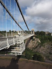 Image showing Clifton Suspension Bridge in Bristol