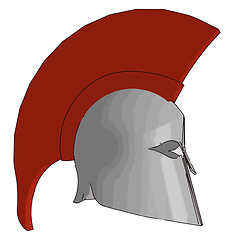 Image showing The helmet armor object vector or color illustration