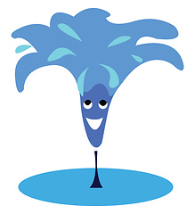 Image showing Fountain smiling vector or color illustration