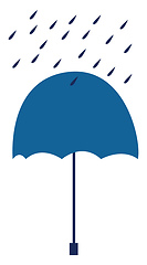 Image showing Raining vector or color illustration